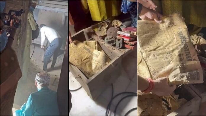 बांकेबिहारी मंदिर का खुला खजाना: चांदी का छत्र, गहनों के दो संदूक...ताेषखाने से निकला ये सामान; देखें वीडियो