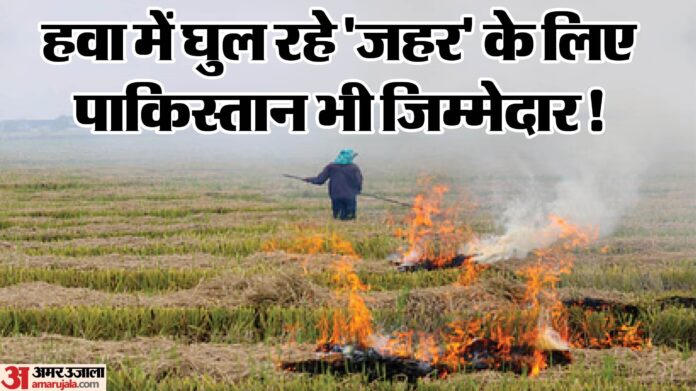 खुलासा: भारत के नहीं, पाकिस्तान के पंजाब में जल रही ज्यादा पराली... आने वाले दिनों में और जहरीली होगी हवा