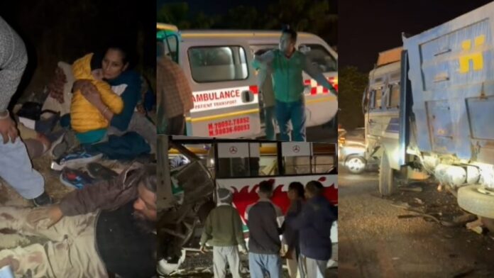 Accident in Amritsar: अमृतसर-पठानकोट रोड पर बस और डंपर की भीषण टक्कर, एक की मौत, 30 घायल