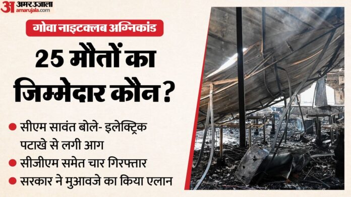 Goa Nightclub Fire: पुलिस ने क्लब के CGM समेत चार लोगों को गिरफ्तार किया; CM बोले- गैरकानूनी कृत्य पर शिकंजा..