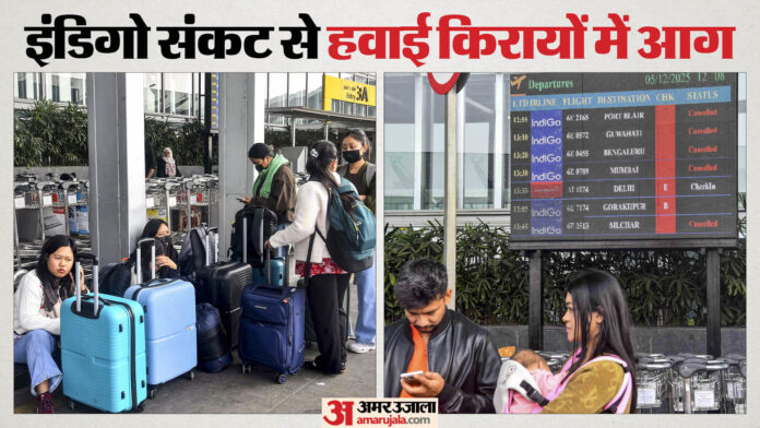 Indigo Crisis: लंदन-पेरिस से ज्यादा देश के शहरों का हवाई किराया, दिल्ली-पटना के लिए खर्च करने पड़ रहे ₹60 हजार