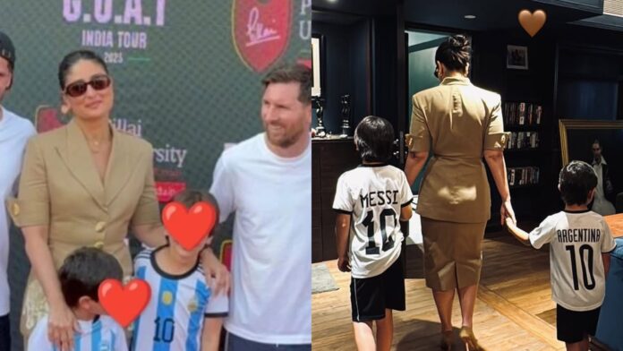 करीना कपूर के बेटों पर चढ़ा ‘लियोनल मेसी’ का खुमार, फुटबॉलर से मिलकर खुश हुए तैमूर और जेह