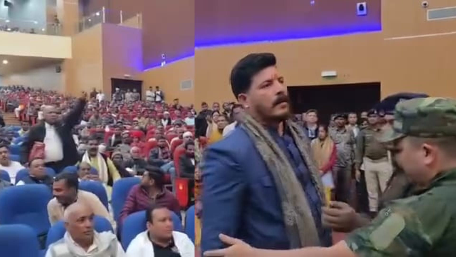 Bihar : जनसुराज नेता के खिलाफ लगे भूमाफिया के नारे, उप मुख्यमंत्री के आदेश पर कार्यक्रम से निकाले गए बाहर Bihar : जनसुराज नेता के खिलाफ लगे भूमाफिया के नारे, उप मुख्यमंत्री के आदेश पर कार्यक्रम से निकाले गए बाहर